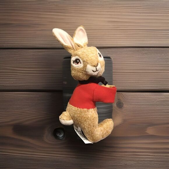 Peter Rabbit 2  2022 Plush Slap Bracelet Hugging Bunny 9” Stuffed Animal Bunny - Picture 1 of 11